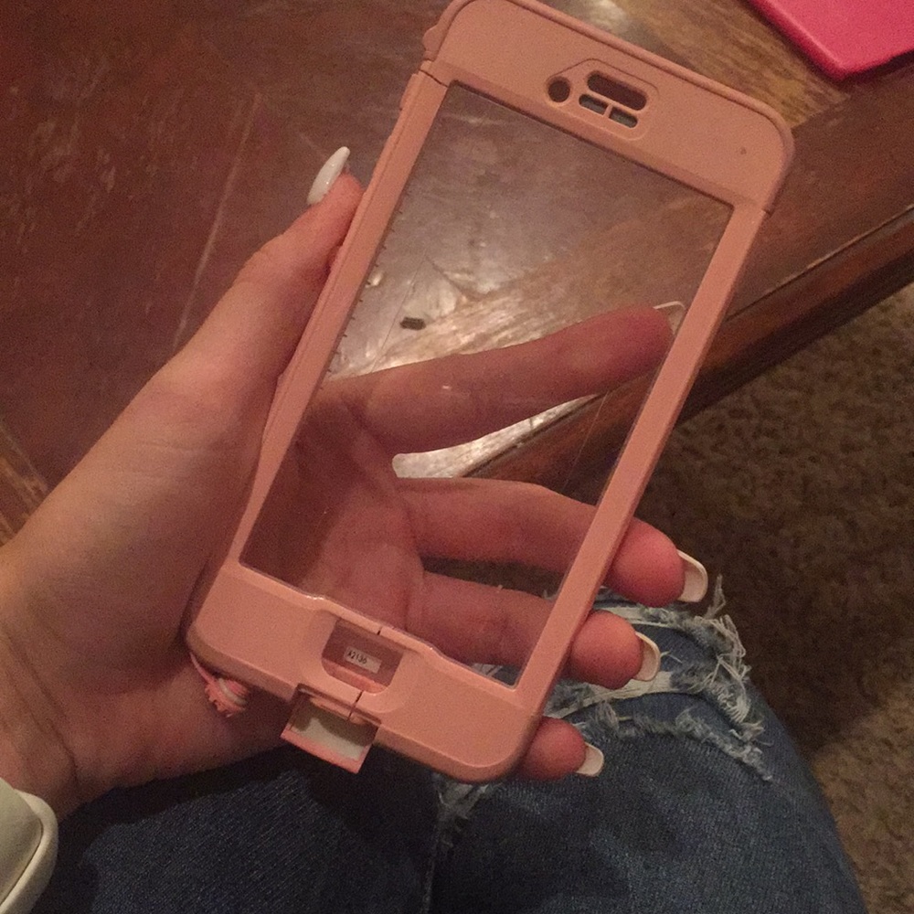 Blush pink Lifeproof case